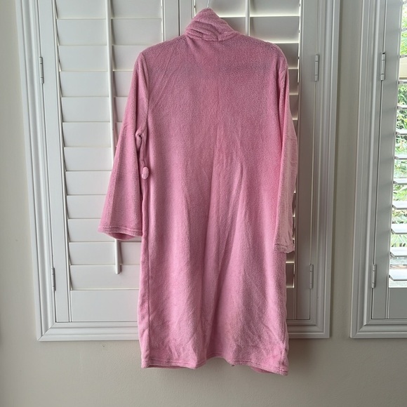 NWT Ellen Tracy Fleece Blush Pink Rob Without Belt One Size - Picture 3 of 8